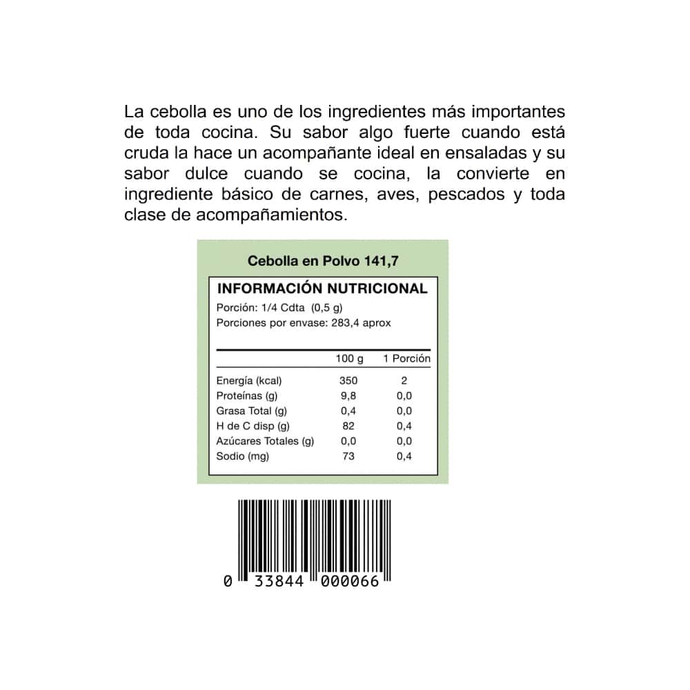Cebolla en polvo Badia (78 g / 2.75 oz) - Miniatura 3