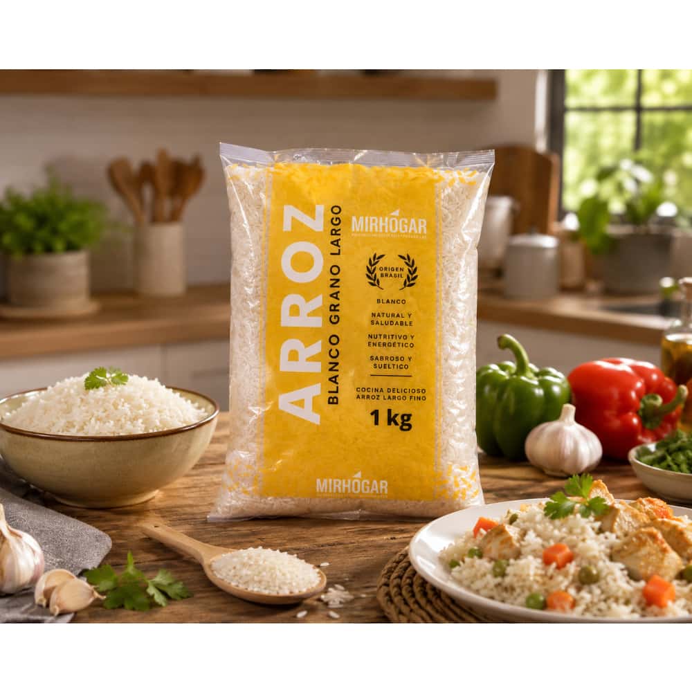 Arroz blanco grano largo MirHogar (1 kg / 2.2 lb) - Miniatura 4