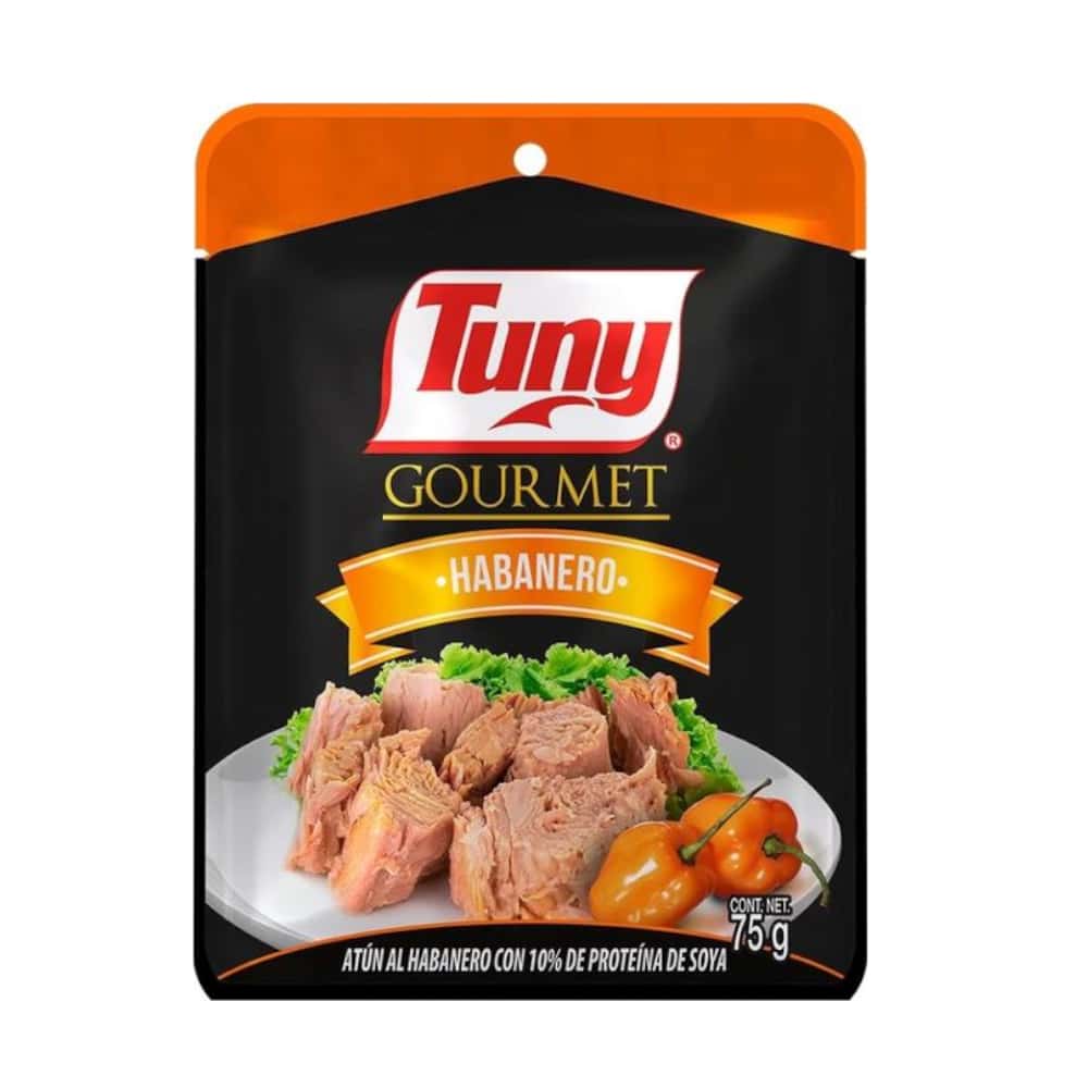 Atún al habanero con 10% de proteína de soya Gourmet Tuny (75 g / 2.64 oz) - Miniatura 1