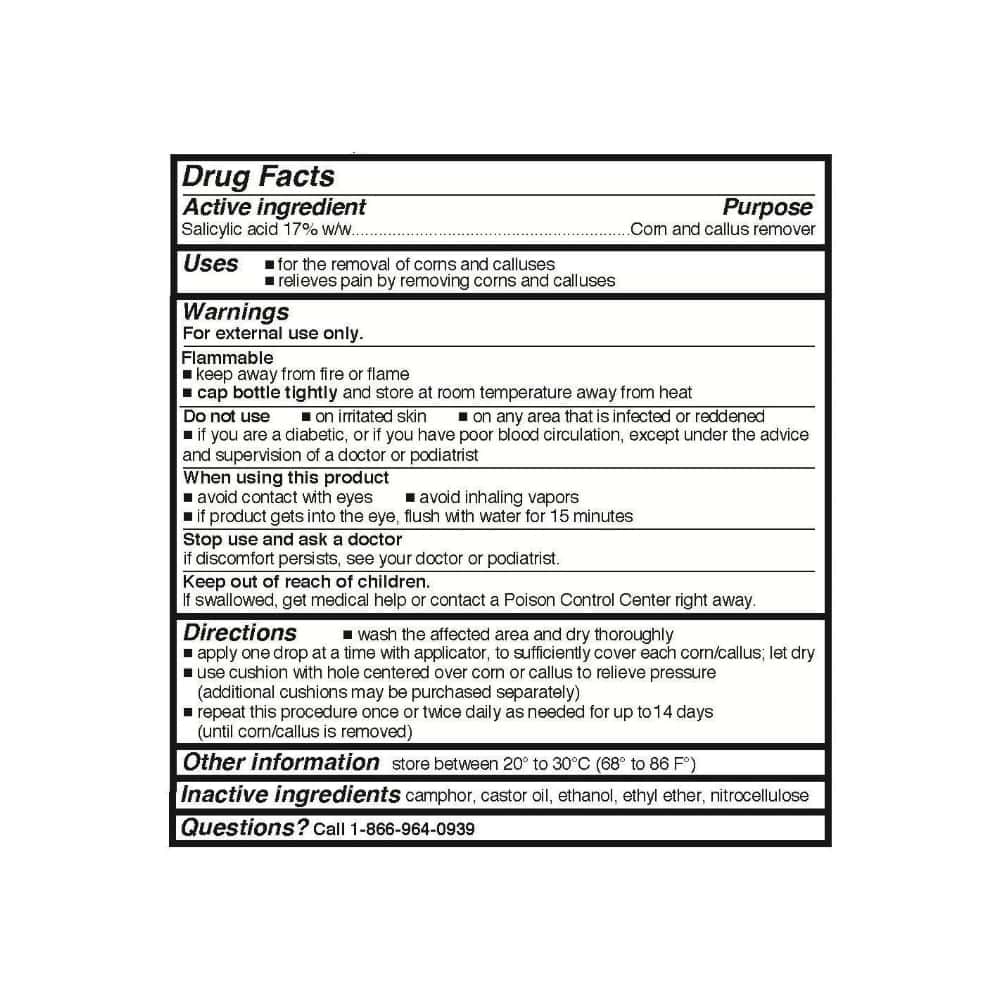 Removedor líquido de callos. Ácido acetilsalicílico 17 % Goodsense (9.8 ml / 0.33 fl oz) - Miniatura 3