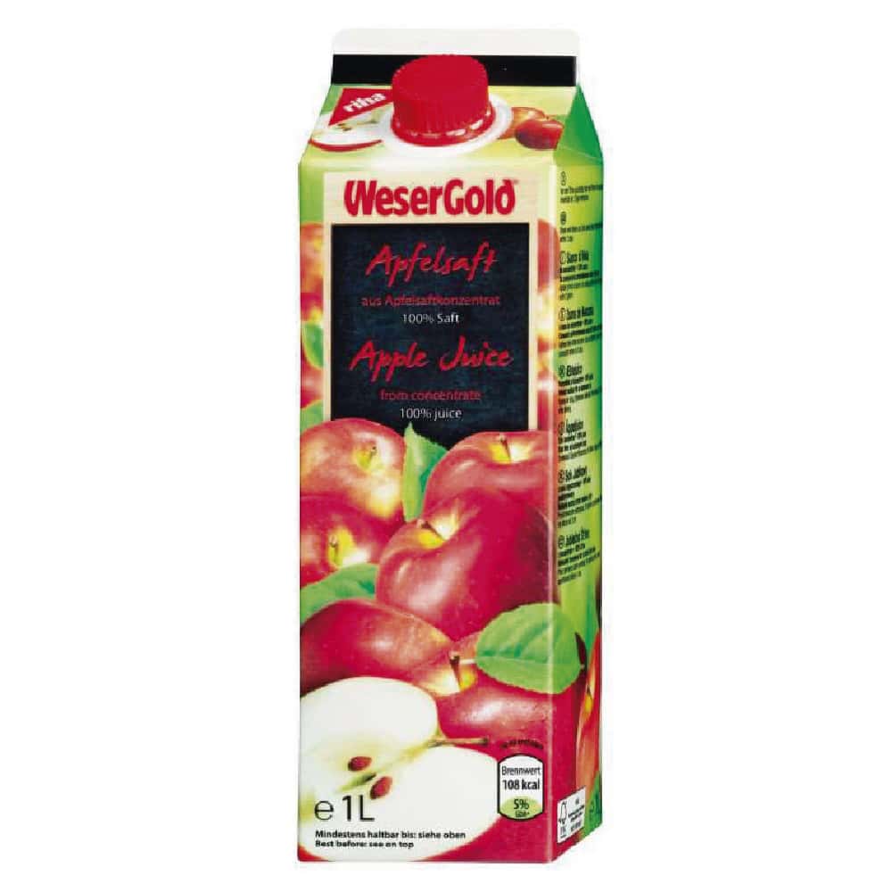 Jugo de manzana WeserGold (1 L) - Miniatura 1
