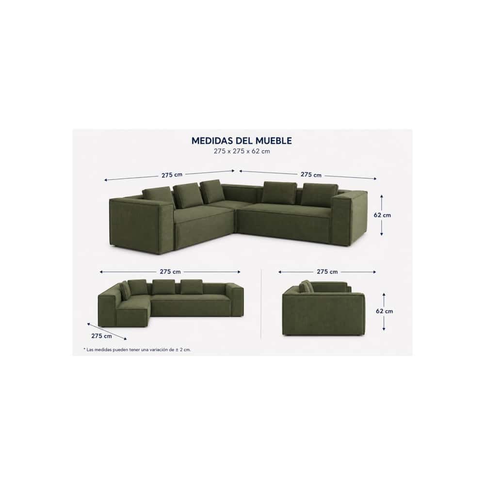 Sofá modular de 5 plazas Elements EL-C013 - Miniatura 2