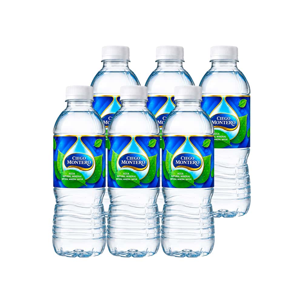 Agua mineral natural Ciego Montero (6 x 500 ml) - Miniatura 1