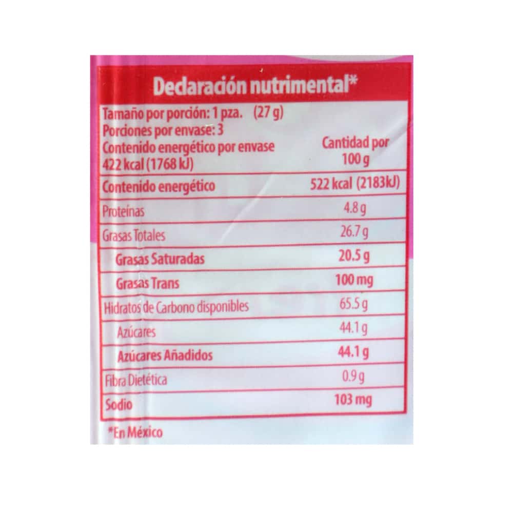 Oblea - sorbeto - con relleno sabor fresa con cobertura sabor chocolate blanco Bon o Bon (81 g / 2.85 oz) - Miniatura 3