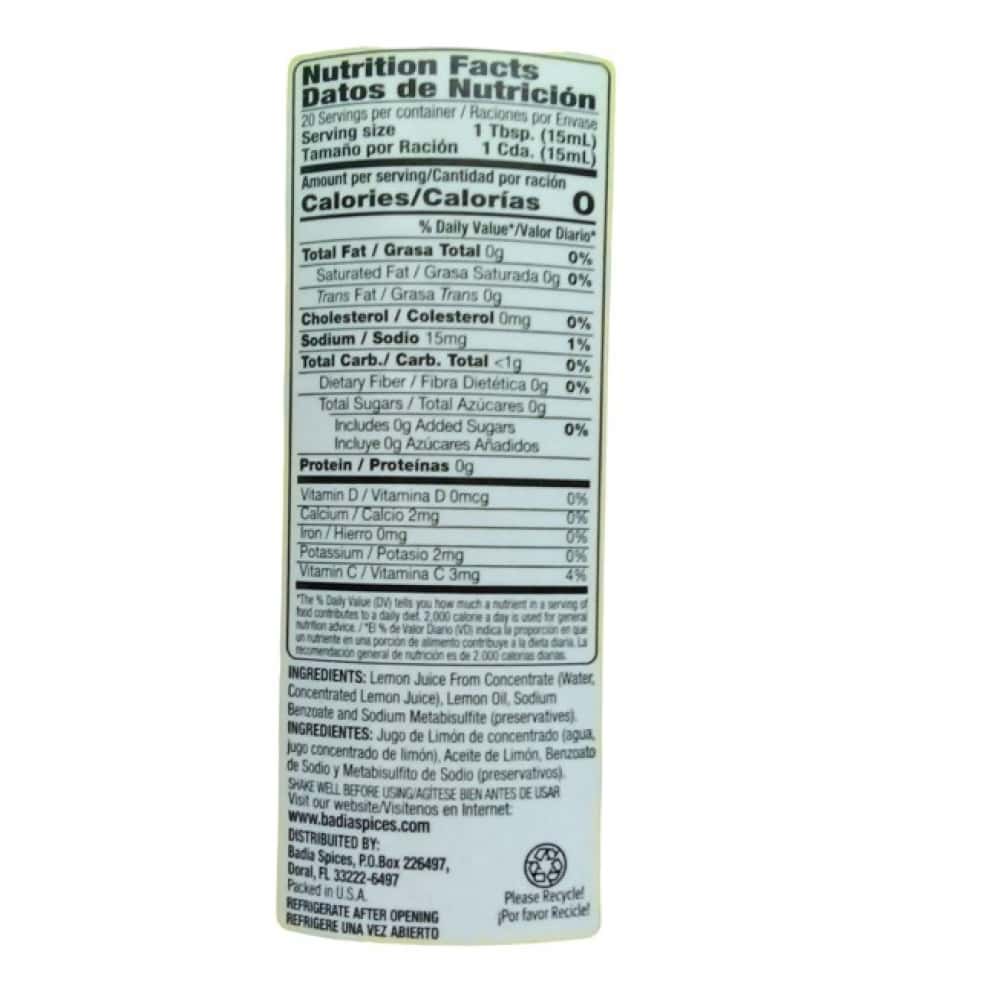 Jugo de limón Badia (295.7 ml) - Miniatura 2