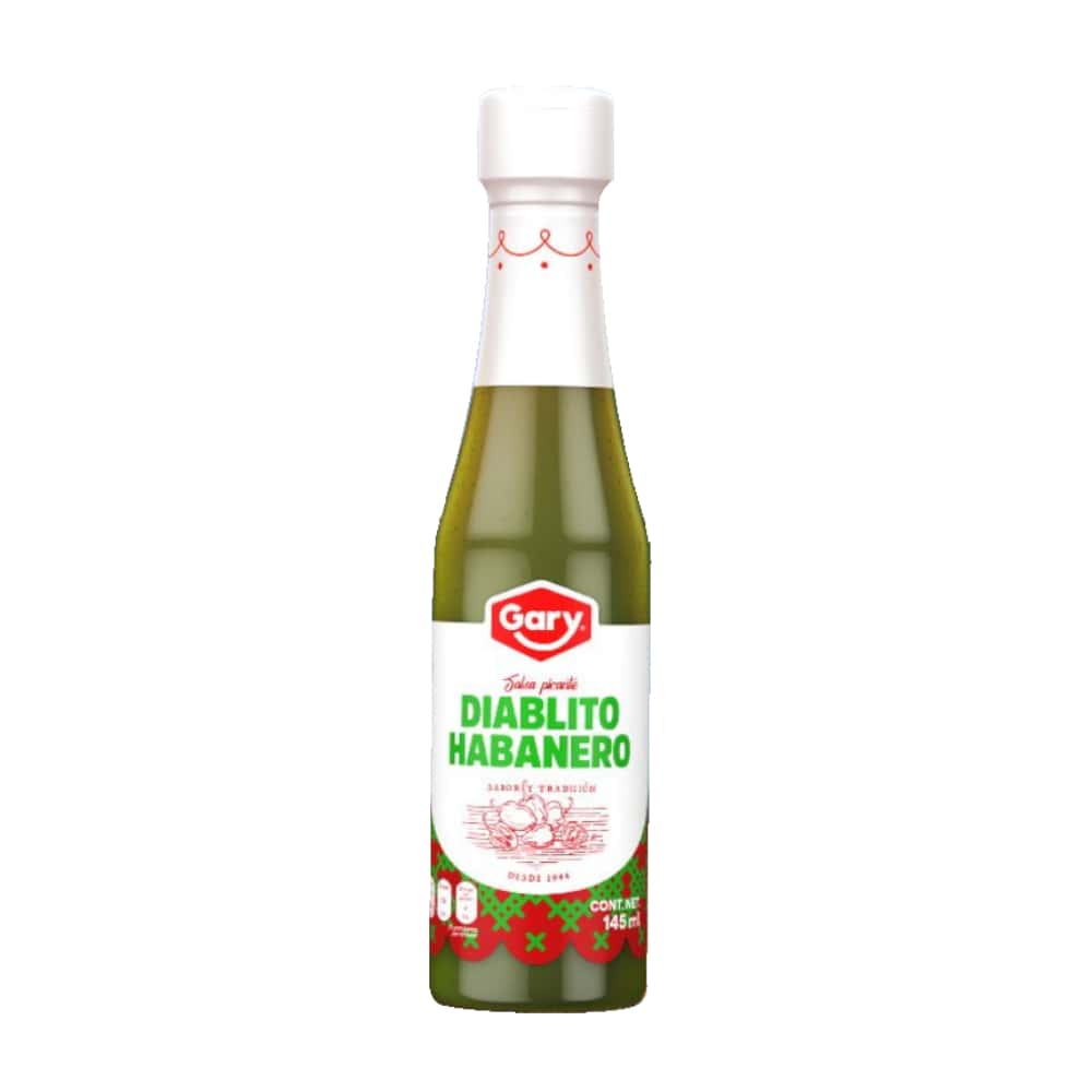Salsa picante de chile verde Diablito Habanero Gary (145 ml) - Miniatura 1