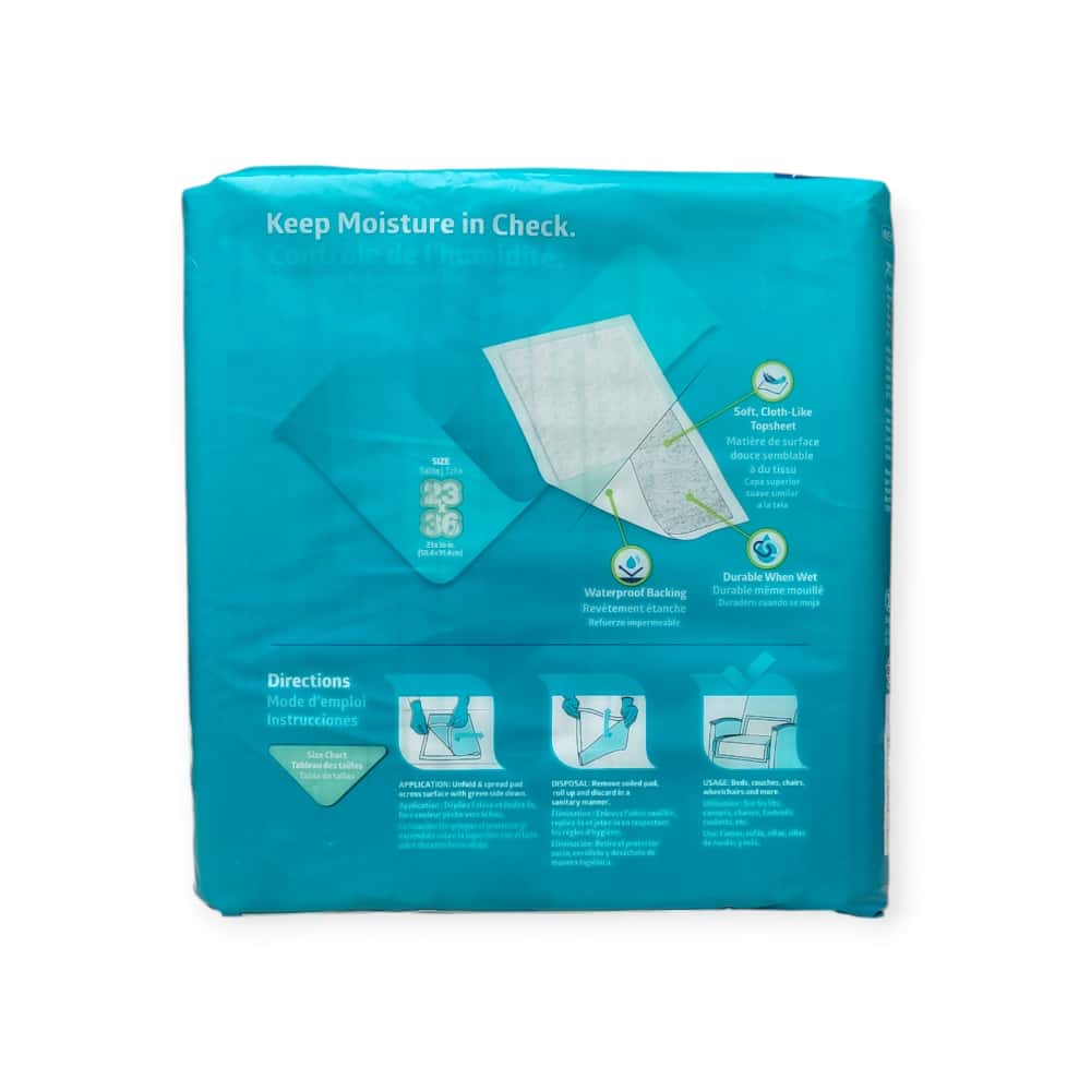 Pañales de cama de absorción moderada 23" x 36" Fit Right (15 u) - Miniatura 10