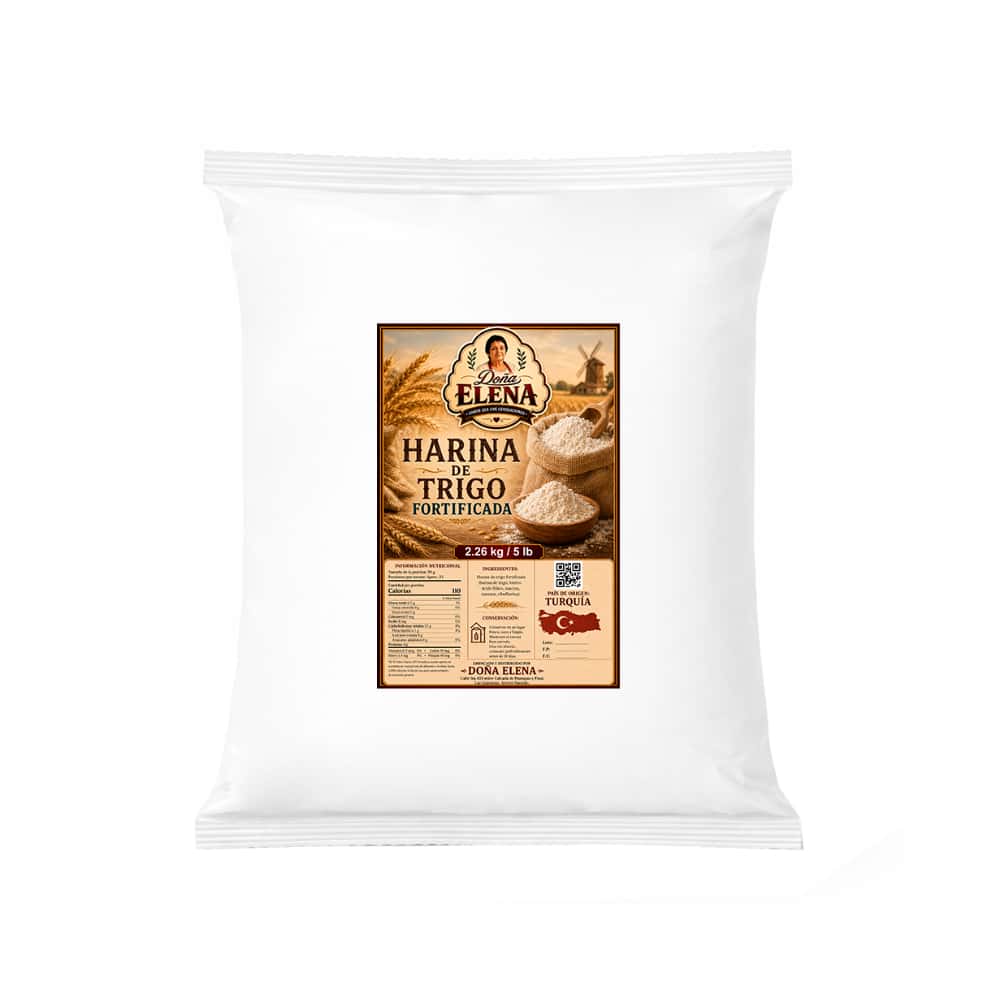 Harina de trigo fortificada Doña Elena (2.26 kg / 5 lb) - Miniatura 1