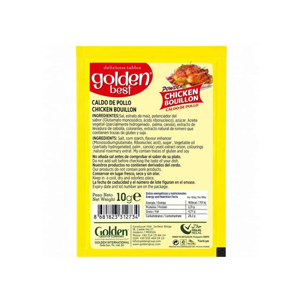 Caldo de pollo Golden Best (10 g / 0.35 oz) - Miniatura 2