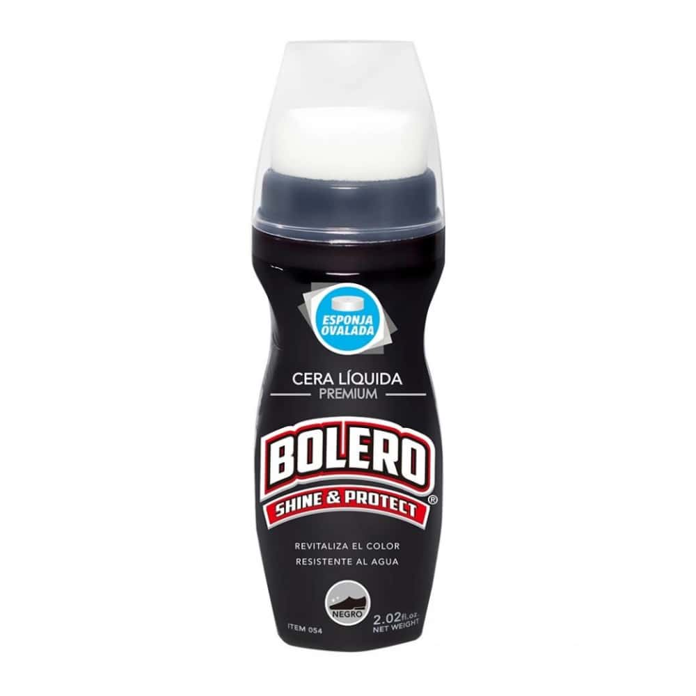 Cera líquida para calzados color negro Bolero (60 ml) - Miniatura 1