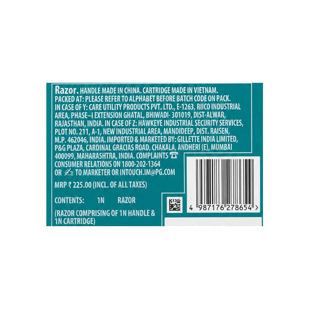 Cuchilla de afeitar de triple hoja para hombre Mach3 Gillette - Miniatura 3