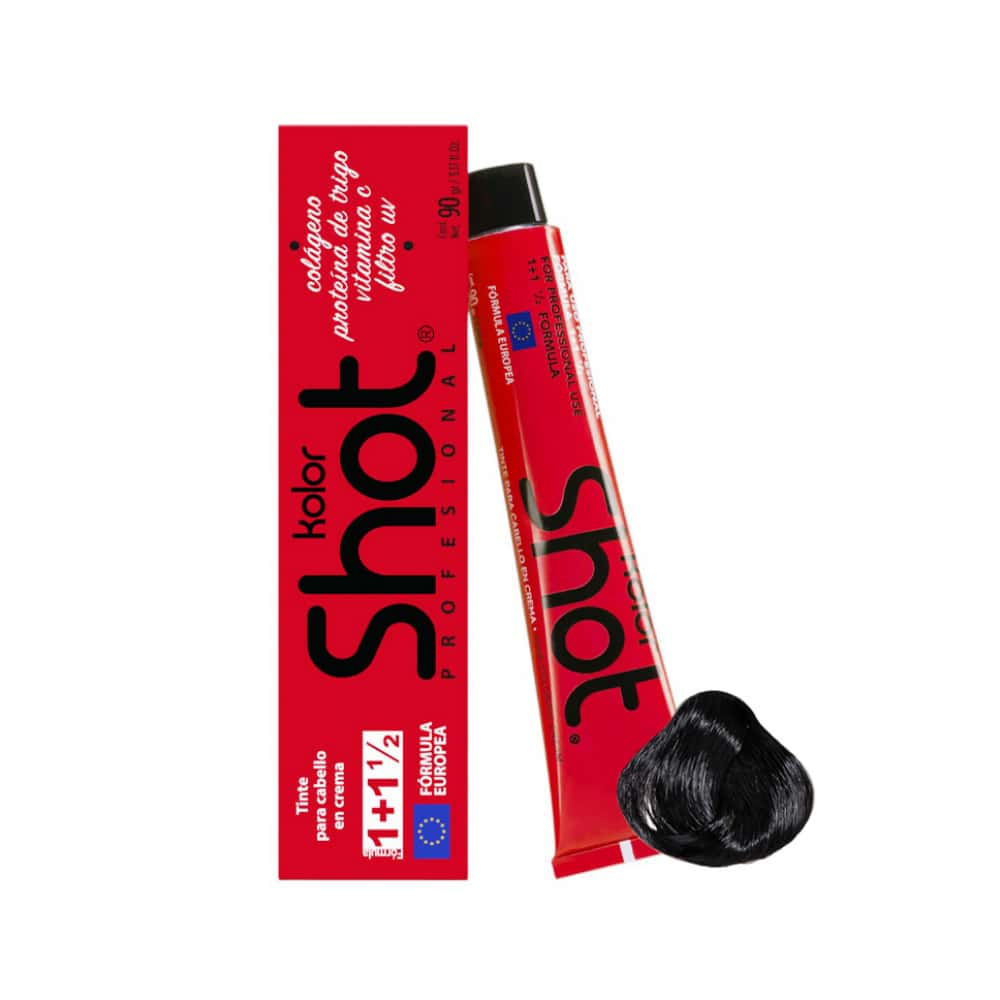 Tinte en crema negro 1 Kolor Shot (90 g / 3.17 oz) - Miniatura 7