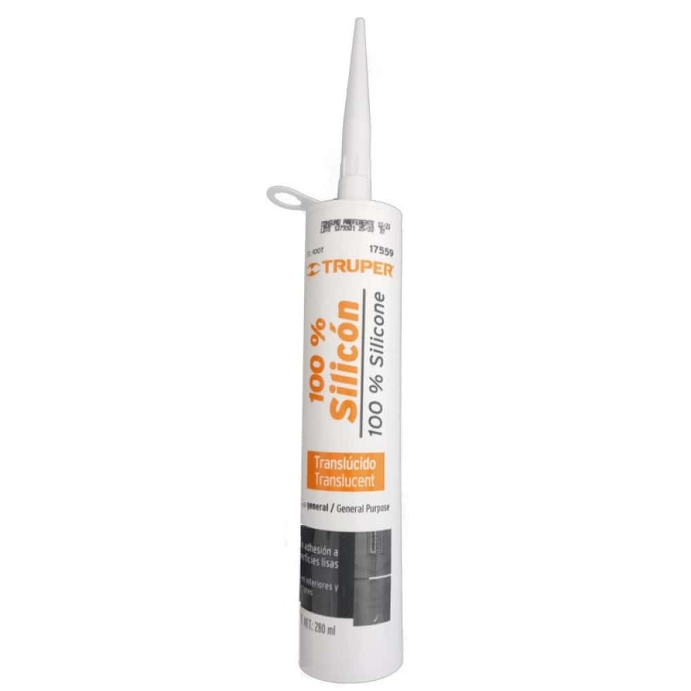 Silicona translúcida para sellado y uso general Truper SIL-100T (280 ml) - Miniatura 1