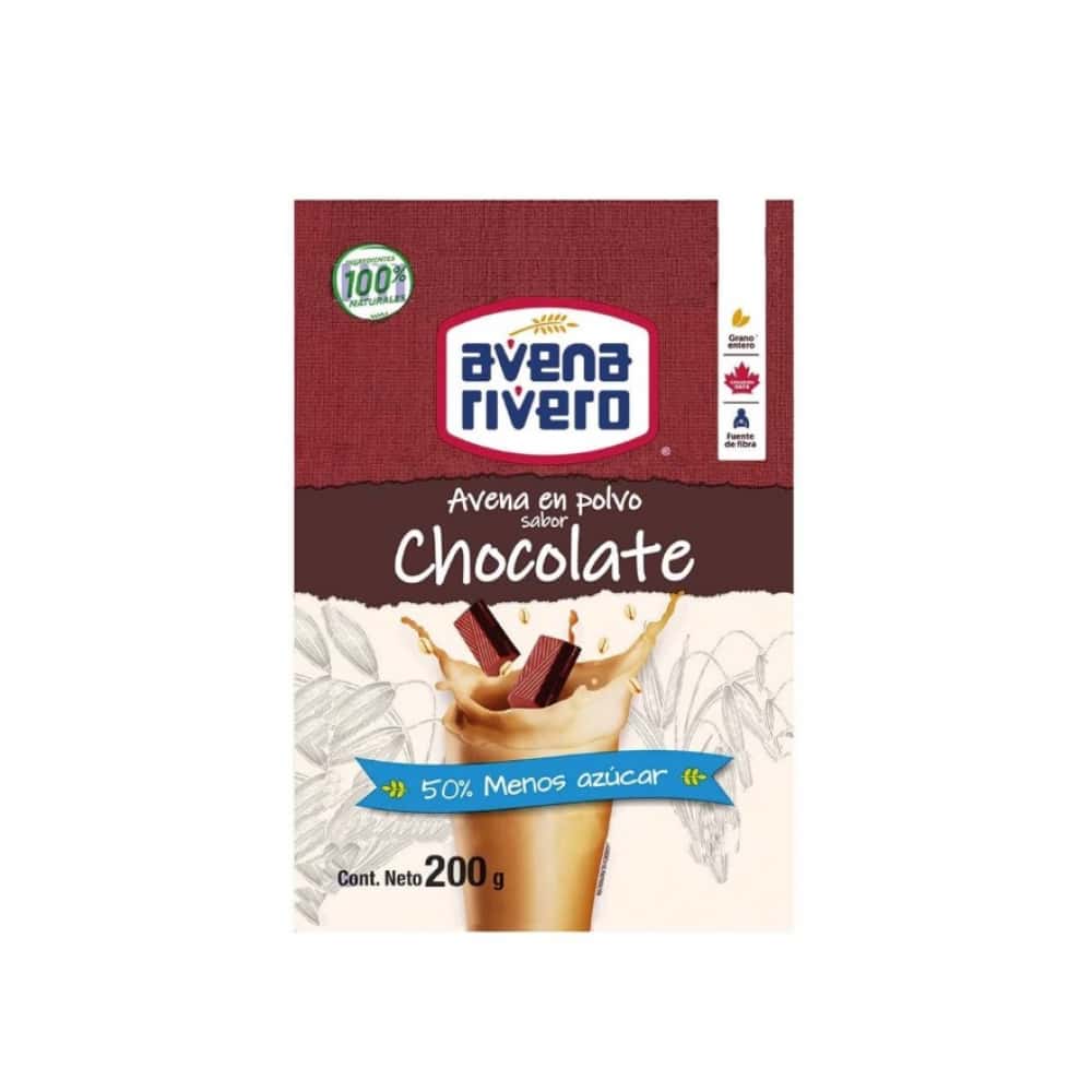 Avena en polvo sabor chocolate Avena Rivero (200 g / 7.05 oz) - Miniatura 1