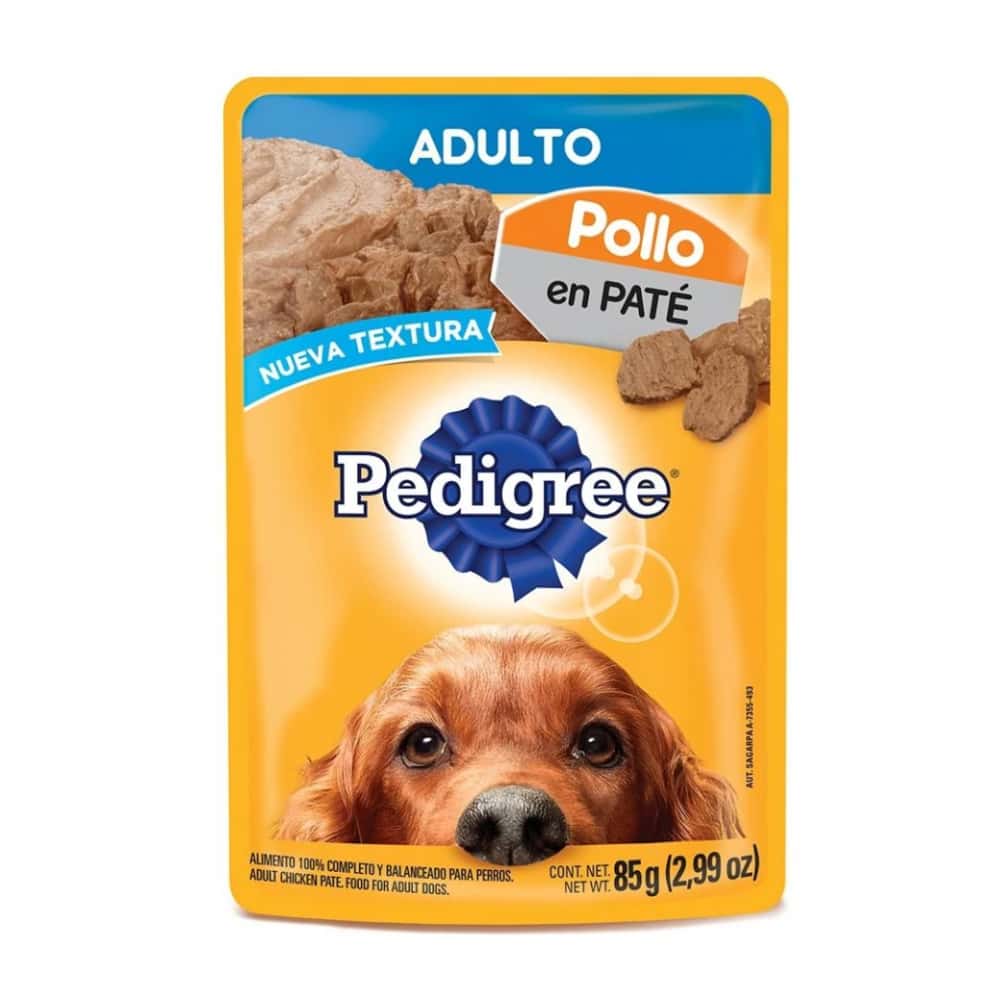 Comida para perros adultos con pollo en paté Pedigree (85 g / 2.99 oz) - Miniatura 1