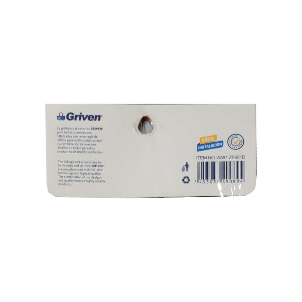 Grifo individual de ABS cromado para vertedero Griven - Miniatura 8