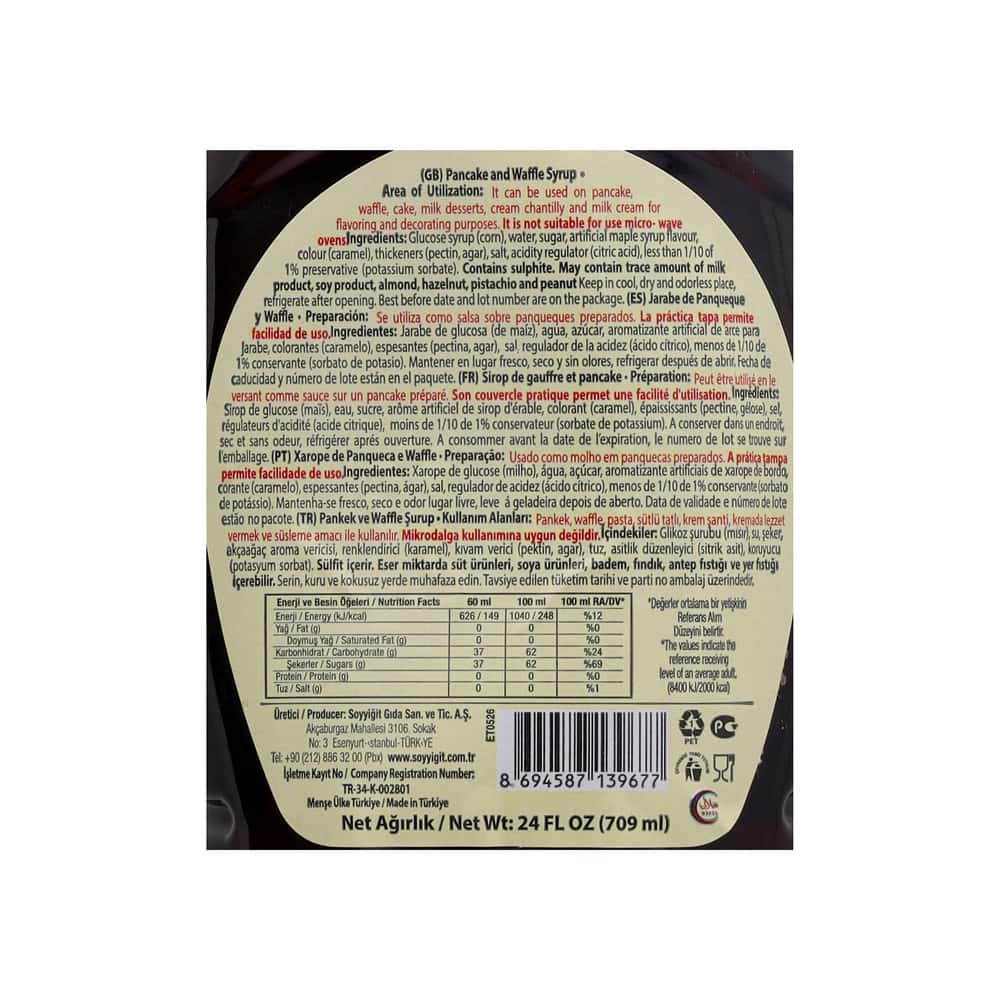 Jarabe para pancakes y waffles Kent boringer (709 ml) - Miniatura 3
