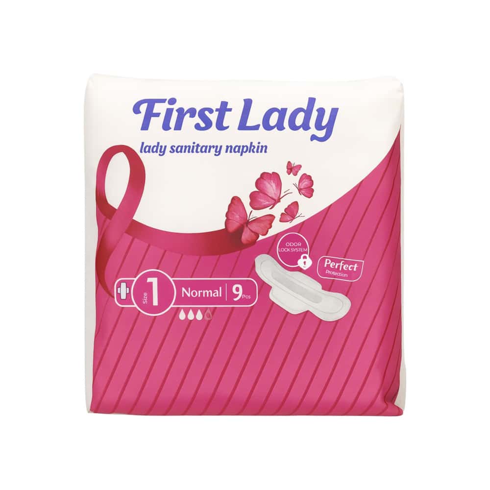 Toallas sanitarias con alas para flujo normal First Lady (9 U) - Miniatura 1