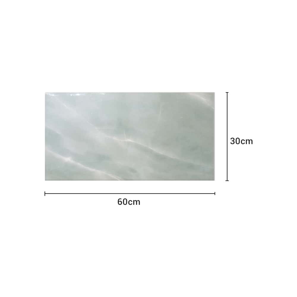 Caja de losas verdes de cerámica esmaltada para paredes 300 mm x 600 mm Zeric FD-1707 (5 U) - Miniatura 3