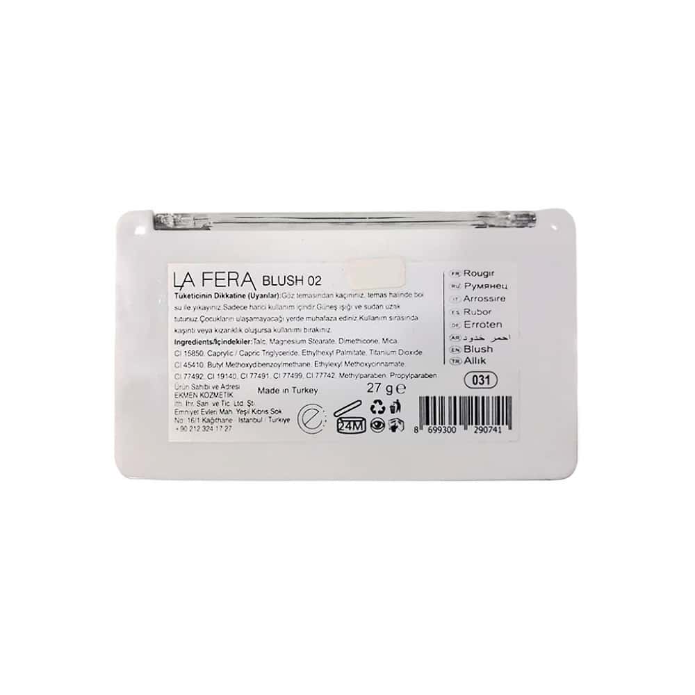 Paleta de rubor No 2 La Fera (27 g) - Miniatura 3