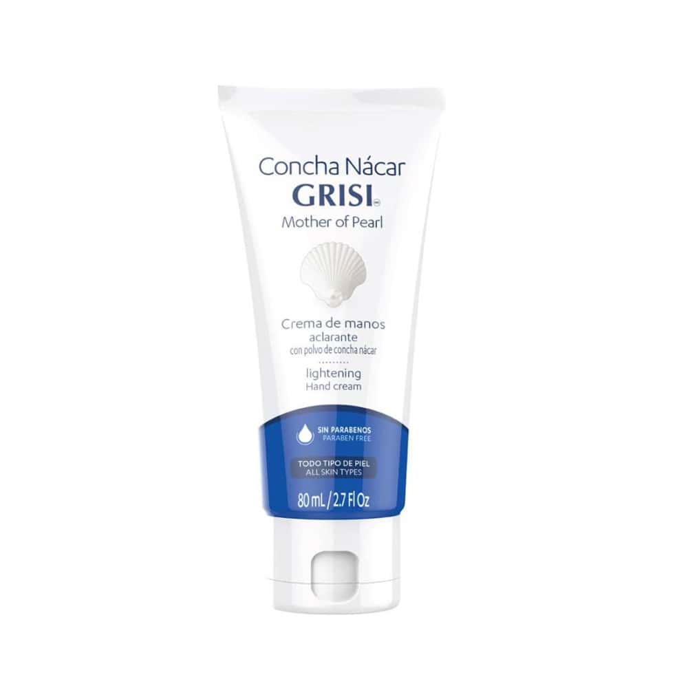 Crema para manos aclarante con polvo de concha nácar Grisi (80 ml) - Miniatura 1