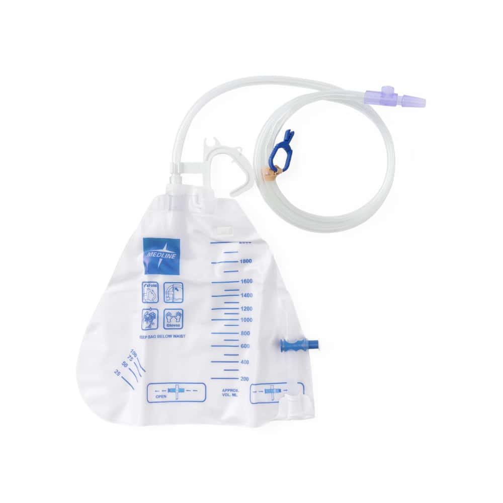 Bolsa de drenaje urinario con válvula antirreflujo Medline 2000 ml - Miniatura 5
