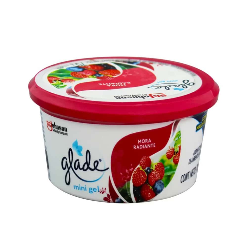 Aromatizante de ambiente mini gel con fragancia mora radiante Glade (70 g / 2.46 oz) - Miniatura 1