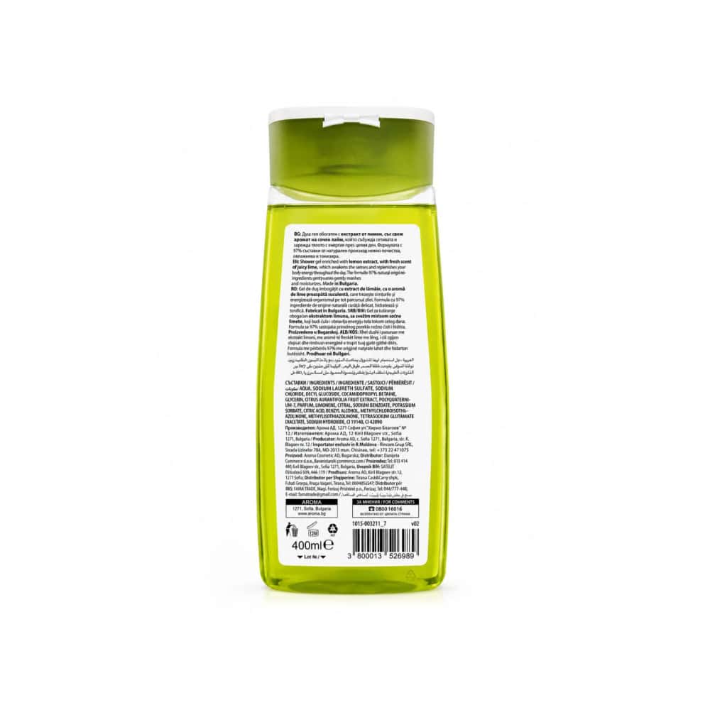 Gel de baño con aroma a limón Aroma Natural (400 ml) - Miniatura 2