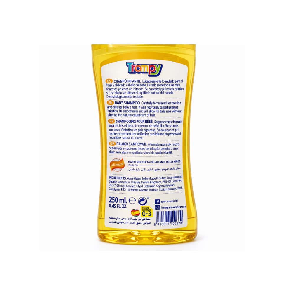Champú infantil Trompy (250 ml / 8.45 fl oz) - Miniatura 3
