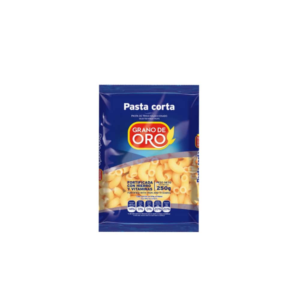 Pasta corta coditos Grano de Oro (250 g / 8.8 oz) - Miniatura 4