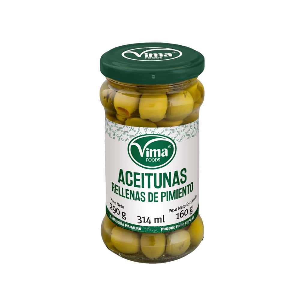 Aceitunas rellenas de pimiento Vima Foods (290 g / 10.23 oz) - Miniatura 1
