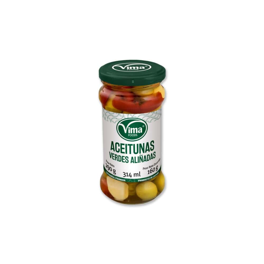Aceitunas verdes aliñadas Vima Foods (290 g / 10.23 oz) - Miniatura 1