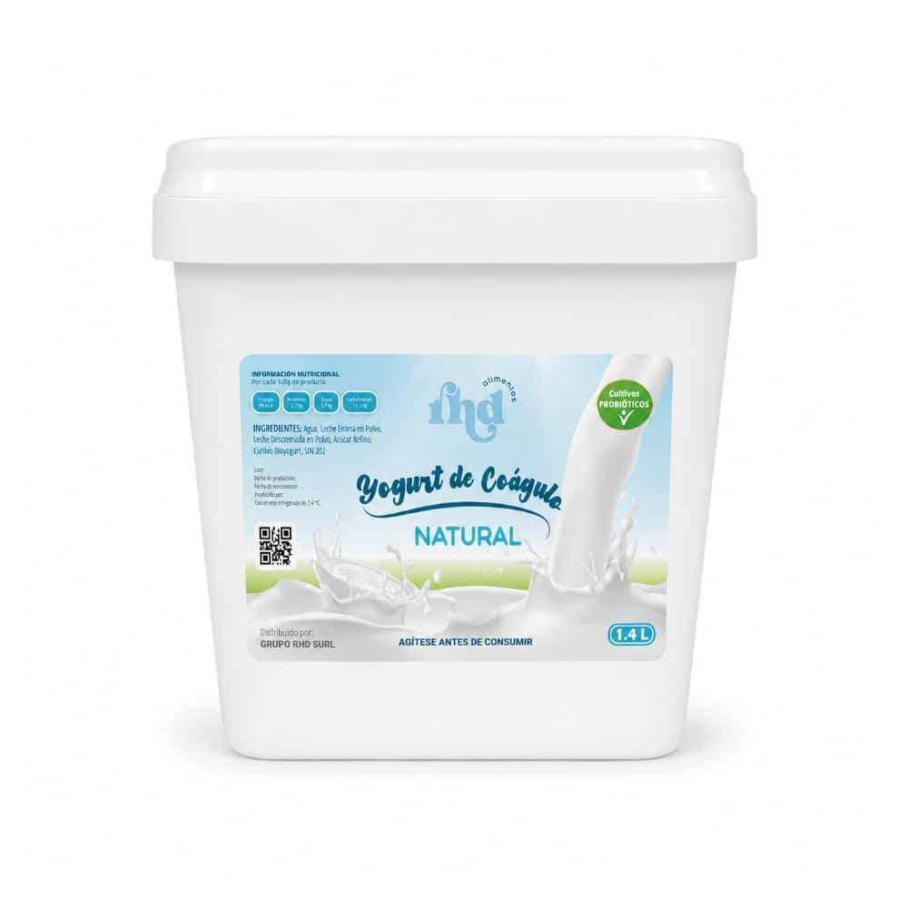 Yogurt probiótico de coágulo natural RHD (1.4 L) - Miniatura 1
