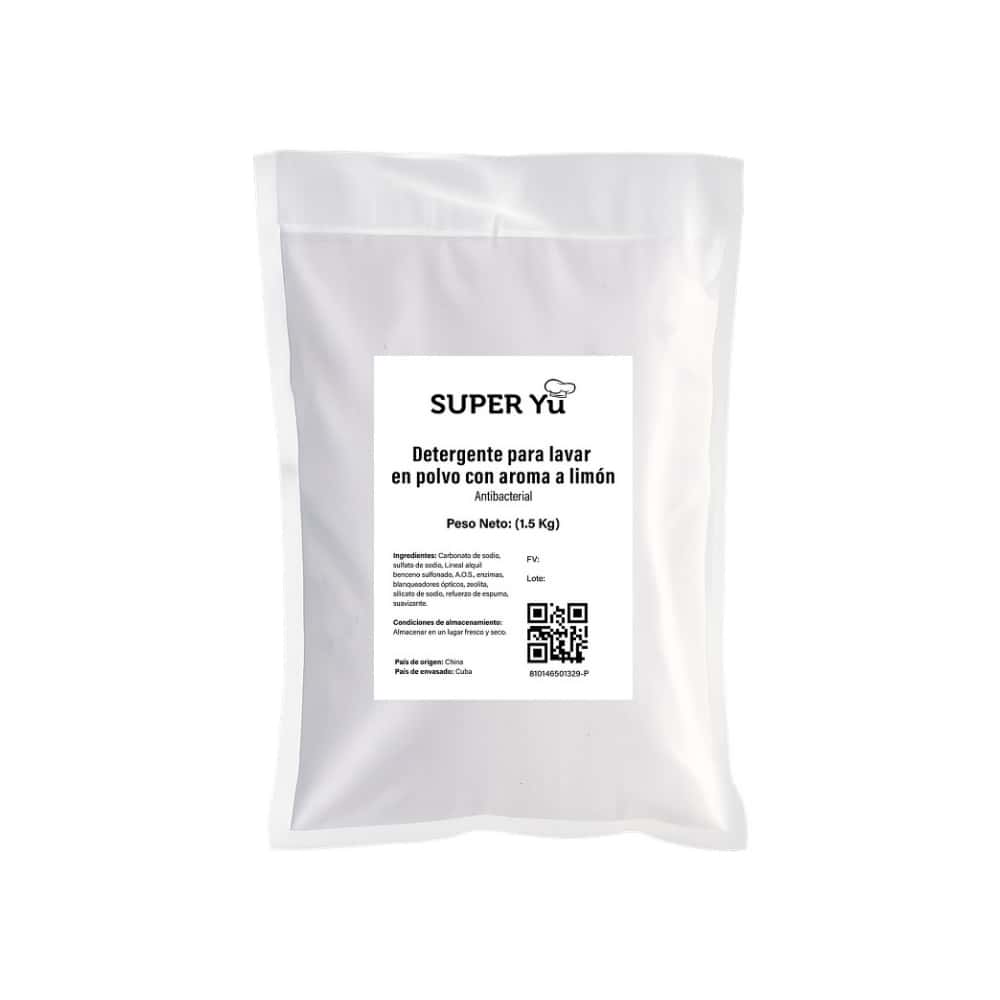 Detergente en polvo con aroma a limón Super Yu (3 x 1.5 kg / 3.3 lb) - Miniatura 2