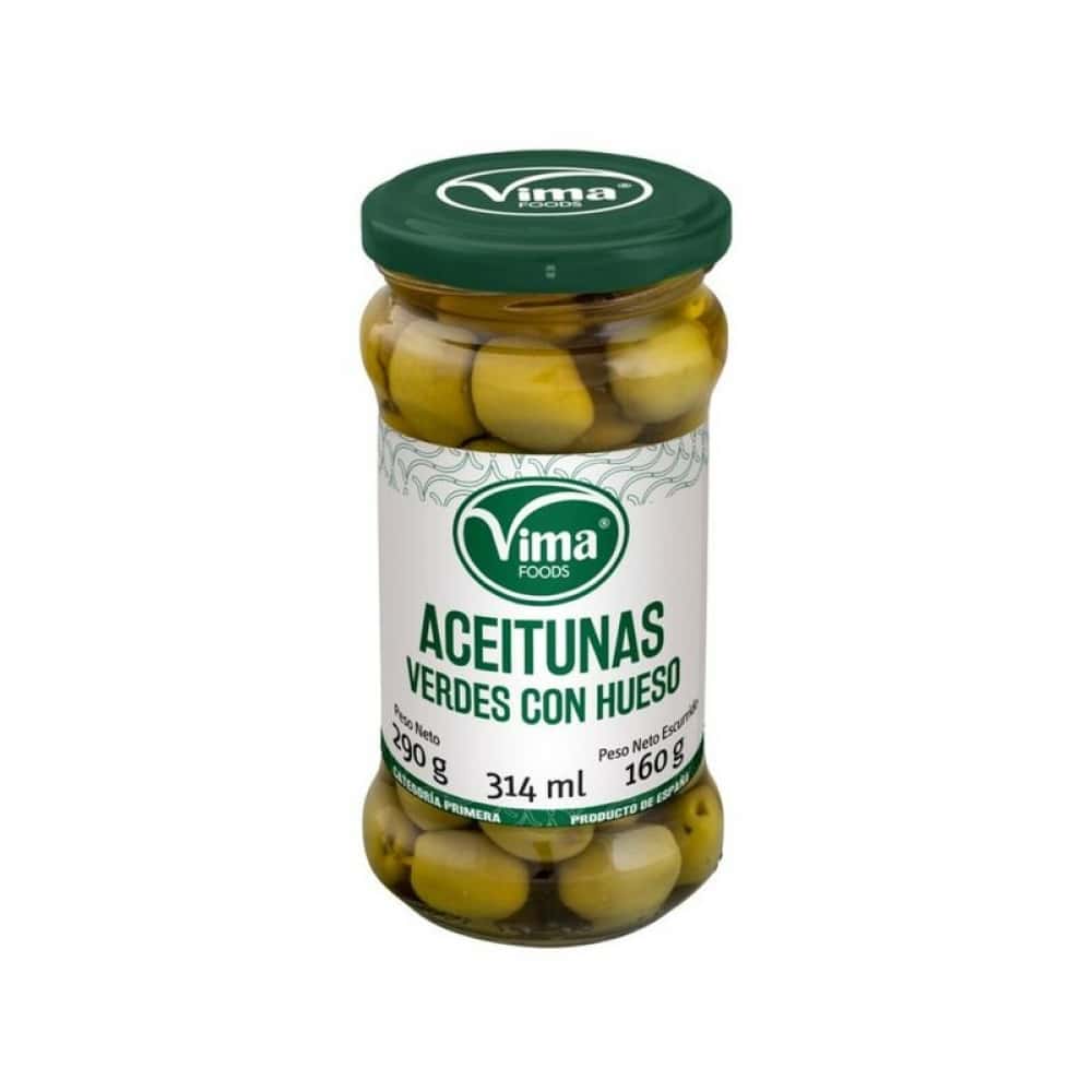 Aceitunas verdes con hueso Vima Foods (290 g / 10.23 oz) - Miniatura 1