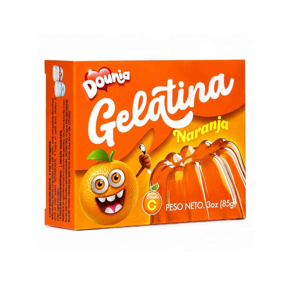 Gelatina con sabor a naranja Dounia (85 g / 3 oz) - Miniatura 1