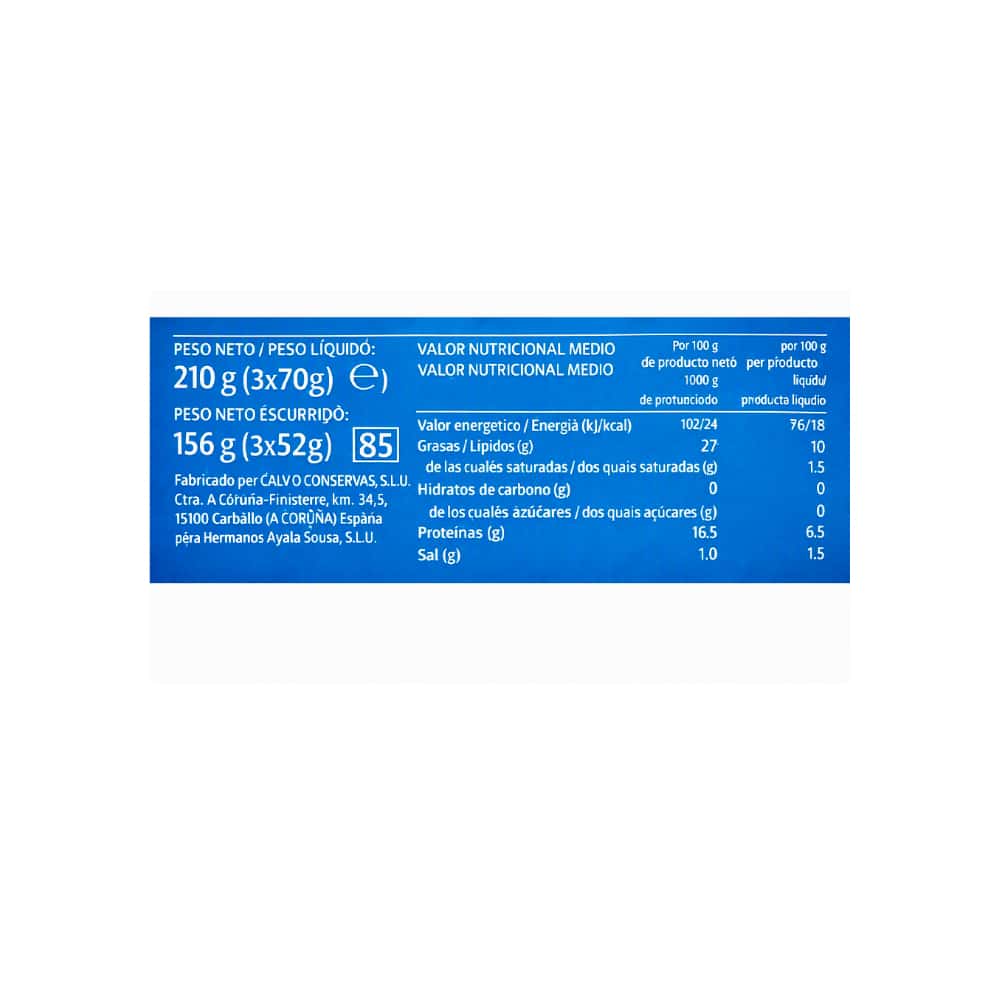 Atún claro en aceite de girasol Ayala (210 g / 7.41 oz) - Miniatura 3