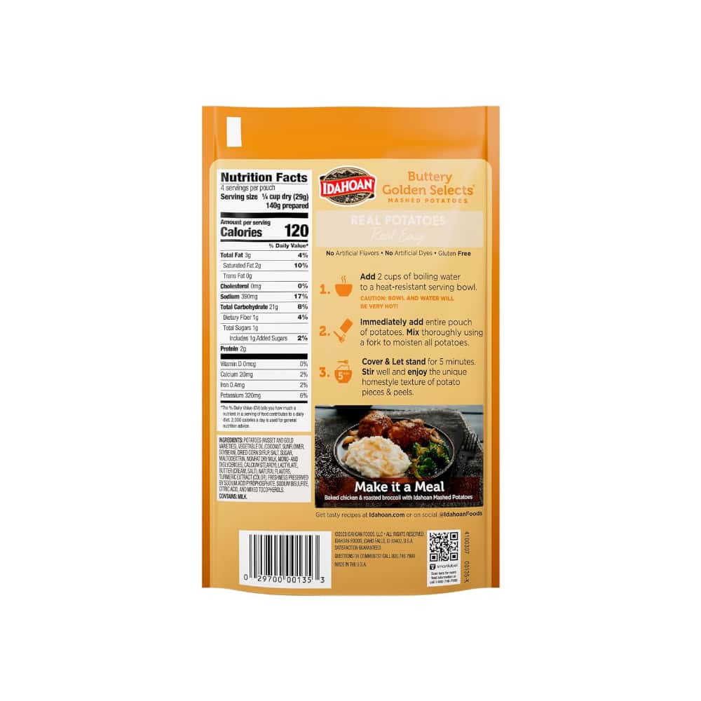 Puré de papas con mantequilla Idahoan (116.4 g / 4.1 oz) - Miniatura 3