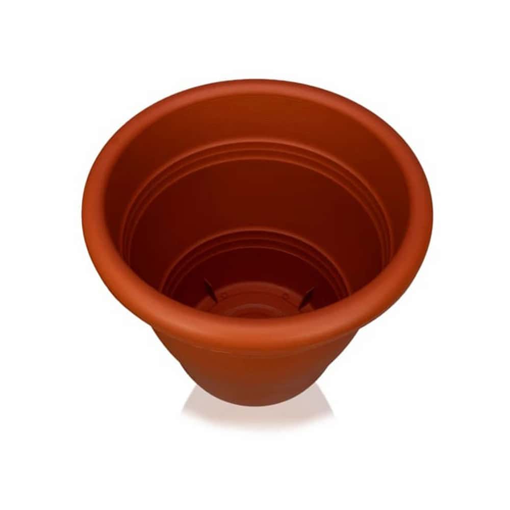 Maceta redonda de plástico 13 cm + Base redonda de plástico 13 cm - Miniatura 2
