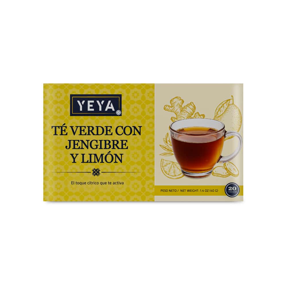 Té verde con jengibre y limón YEYA (60 x 40 g / 1.4 oz) - Miniatura 3