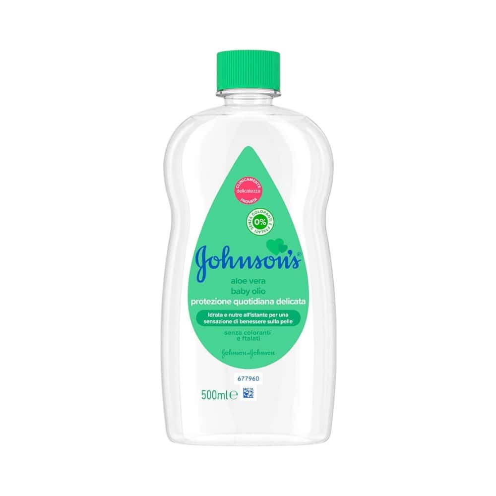 Aceite para bebés con aloe vera y vitamina E Johnson's (500 ml) - Miniatura 1