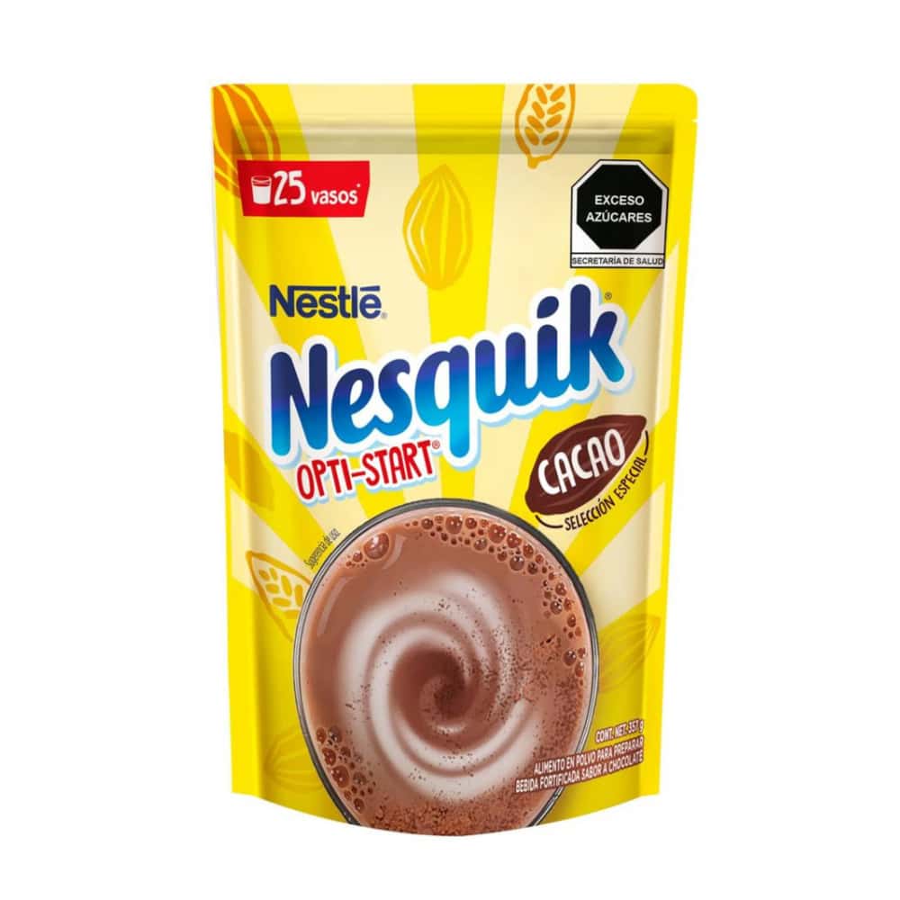 Chocolate en polvo Nestlé Nesquik (357 g / 12.59 oz) - Miniatura 1