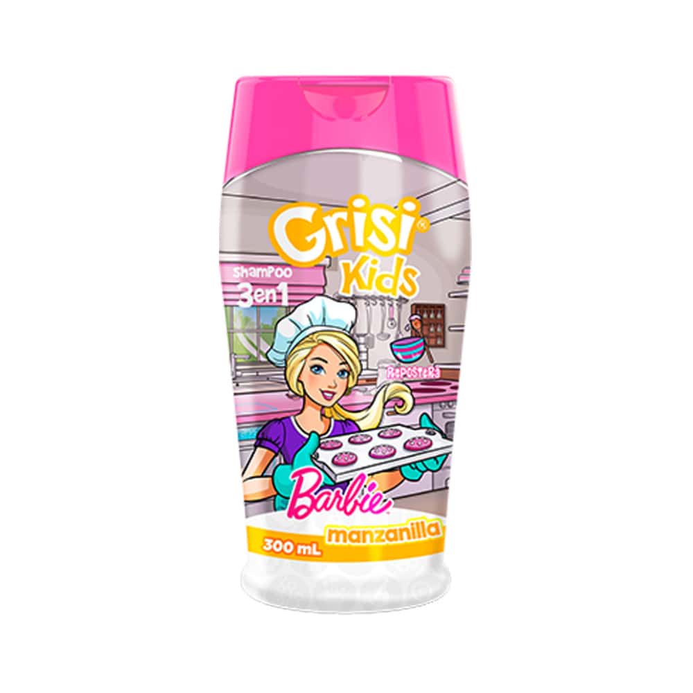 Champú infantil 3 en 1 Barbie Repostera Grisi Kids (300 ml) - Miniatura 1