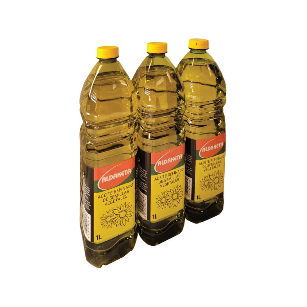 Aceite refinado de semillas vegetales Aldaketa (3 x 1 L) - Miniatura 1