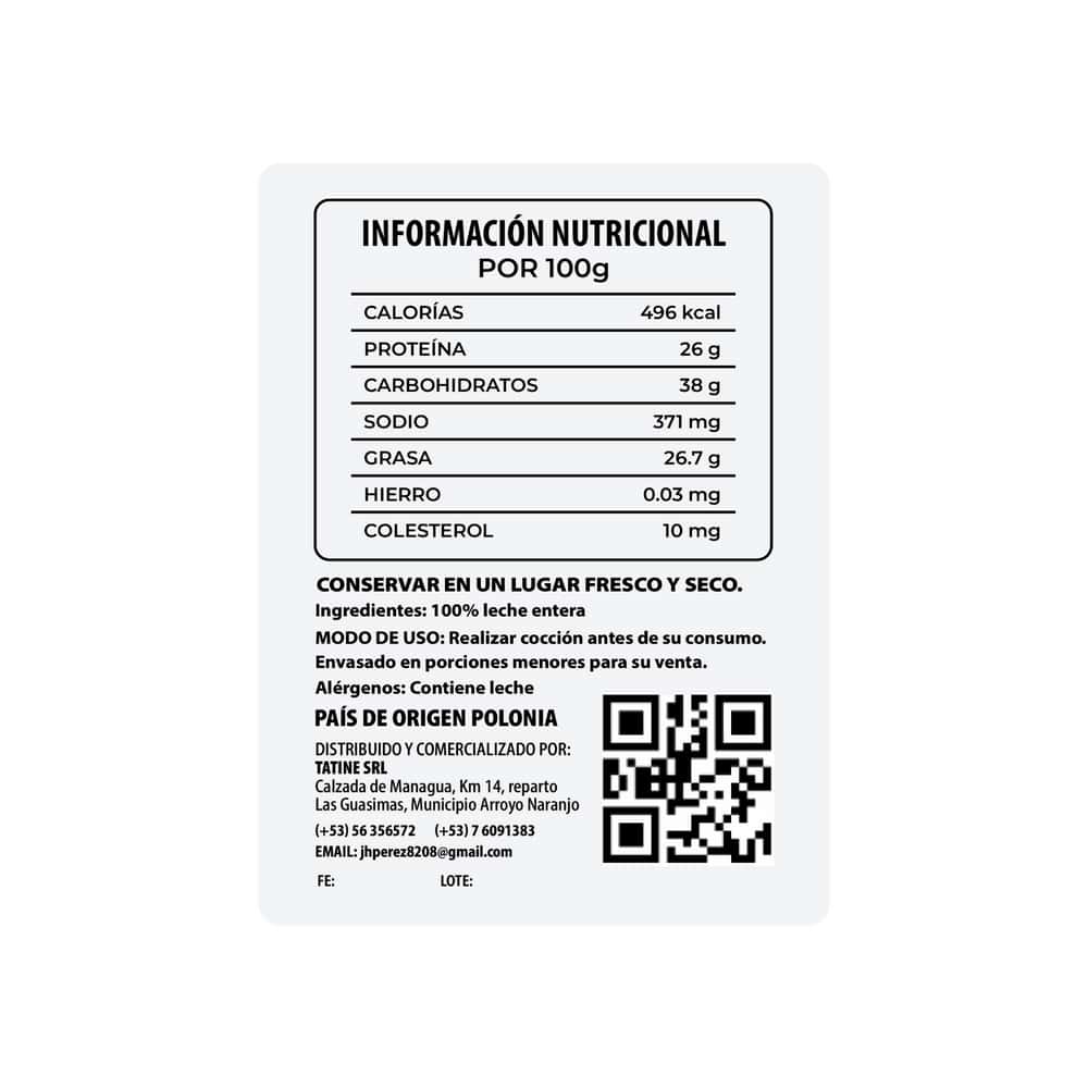 Leche entera en polvo Campo Vivo (2 x 500 g / 1.1 lb) - Miniatura 4