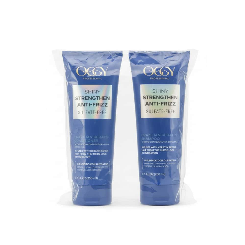 Set de champú y acondicionador con queratina brasileña Ocgy Professional - Miniatura 2