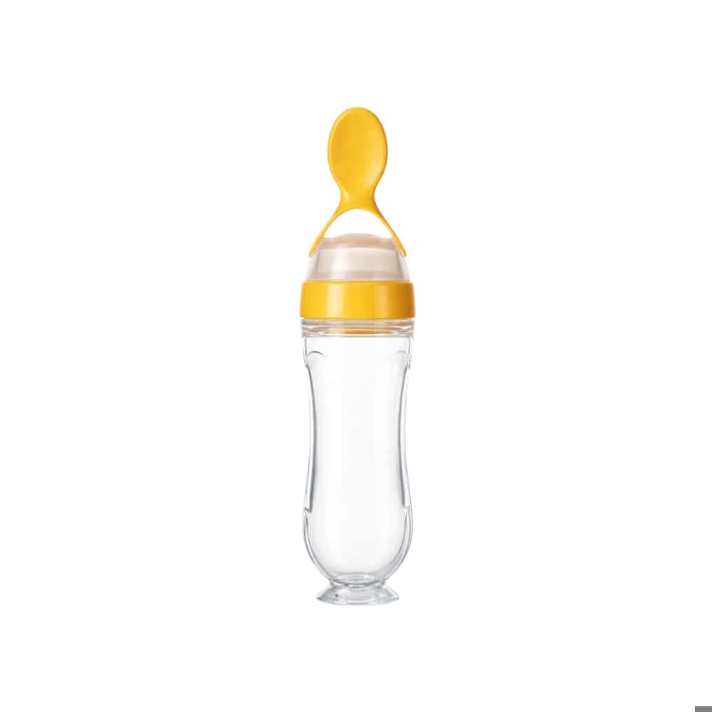 Biberón dosificador para alimentación de bebés – amarillo Baby Luna - Miniatura 2