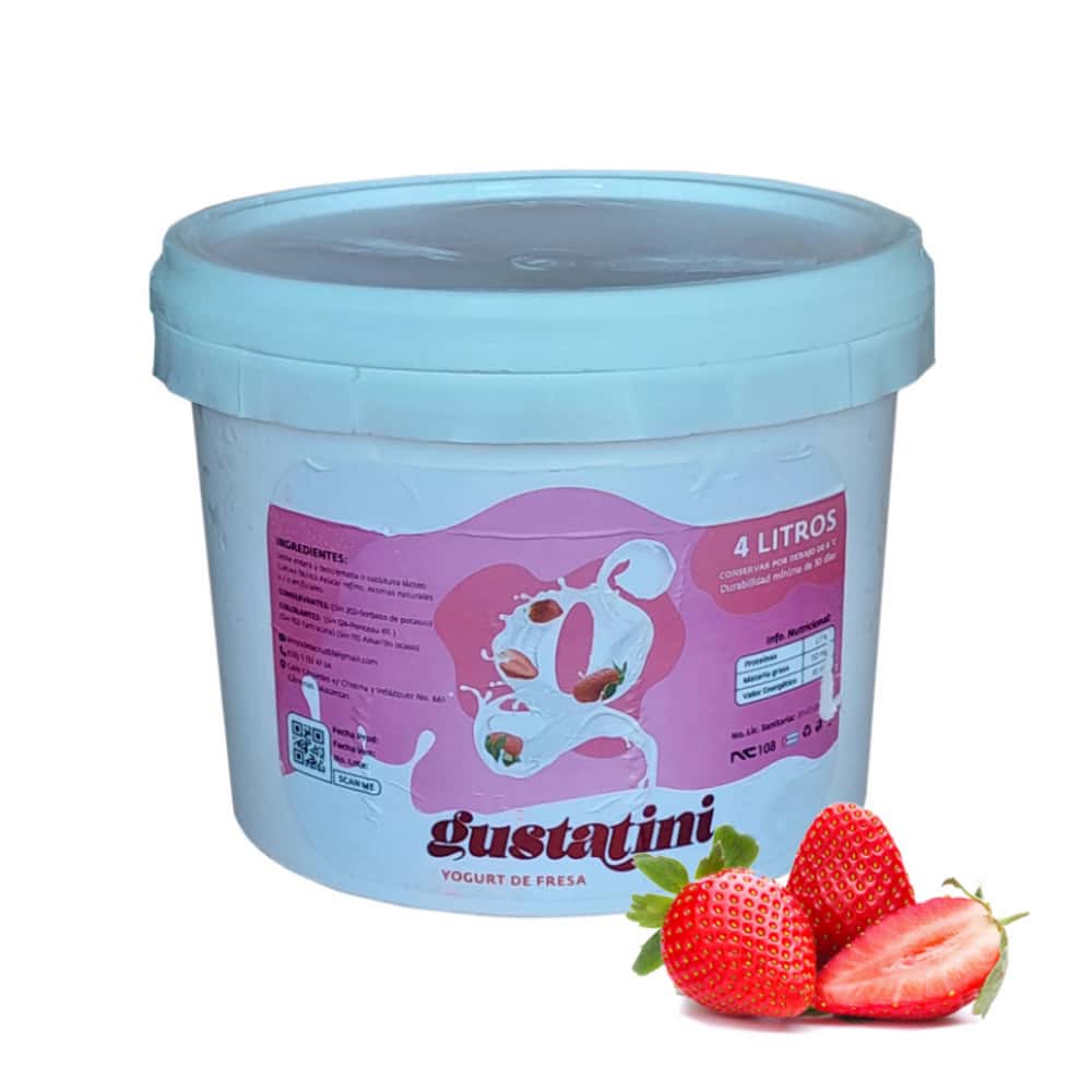 Yogurt de fresa Gustatini (4 L) - Miniatura 3