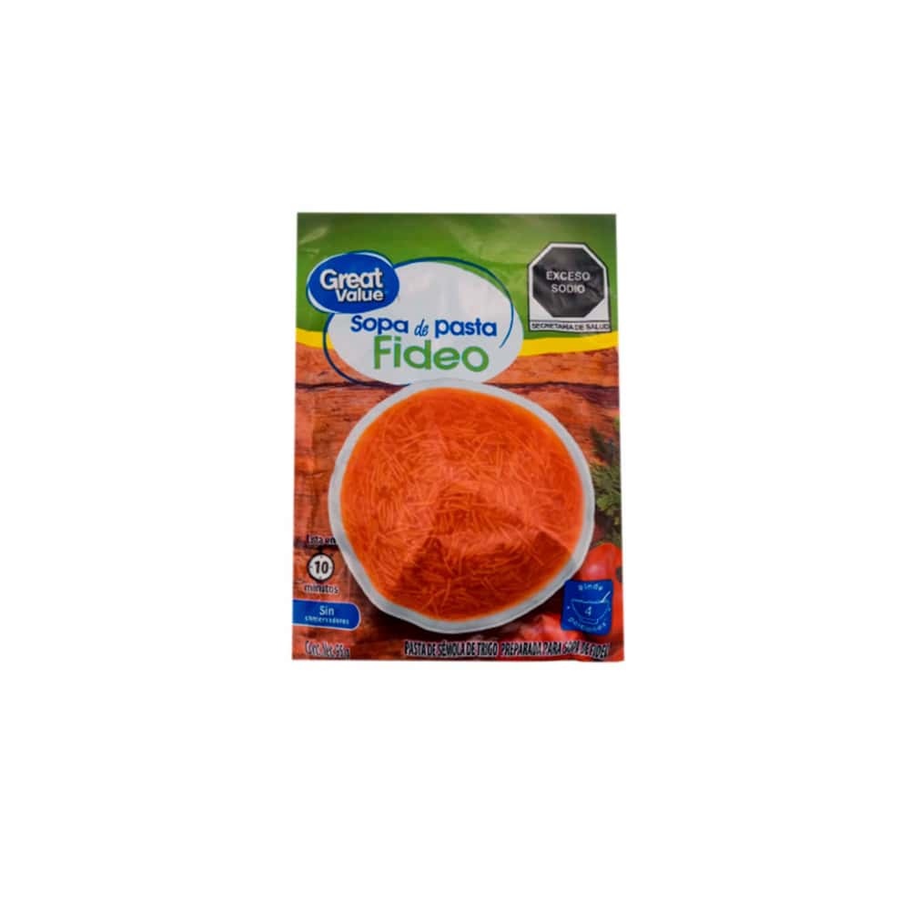 Sopa pasta de fideos Great Value (95 g / 3.35 oz) - Miniatura 1