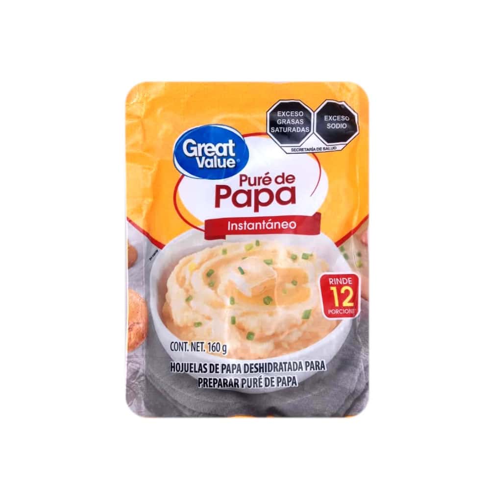 Puré de papa instantáneo Great Value (160 g / 5.64 oz) - Miniatura 1